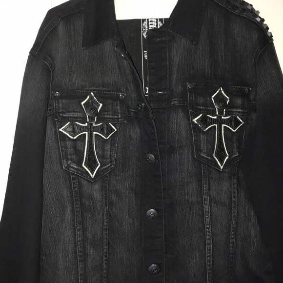 affliction denim jacket